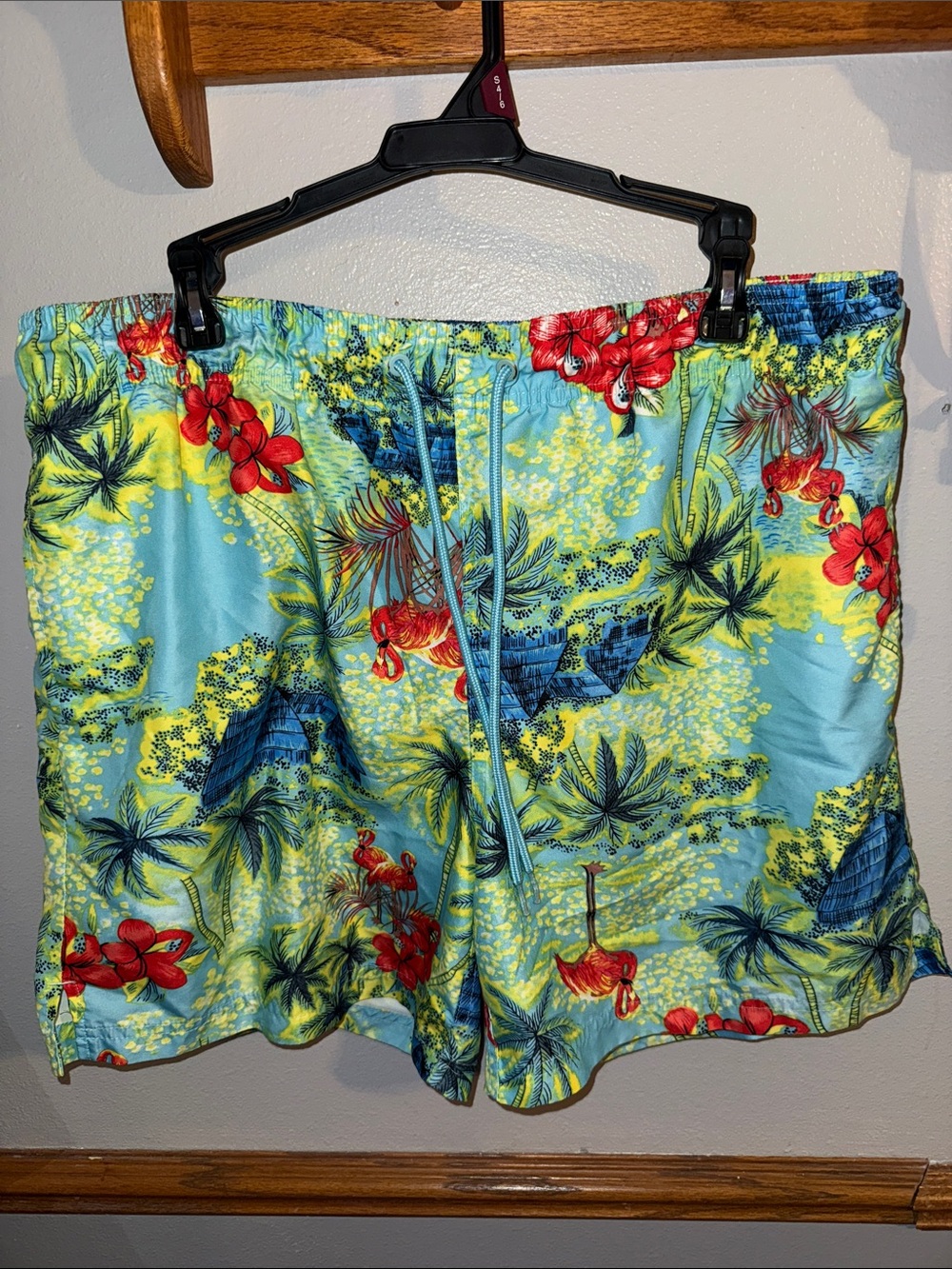 George Blue Tropical Floral Swim Trunks